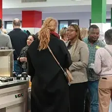 Parents and teachers at event