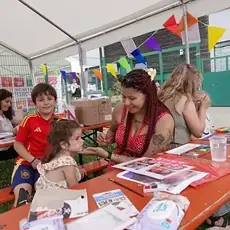 Arts and crafts event stall