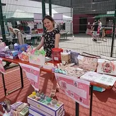 Staff at stall