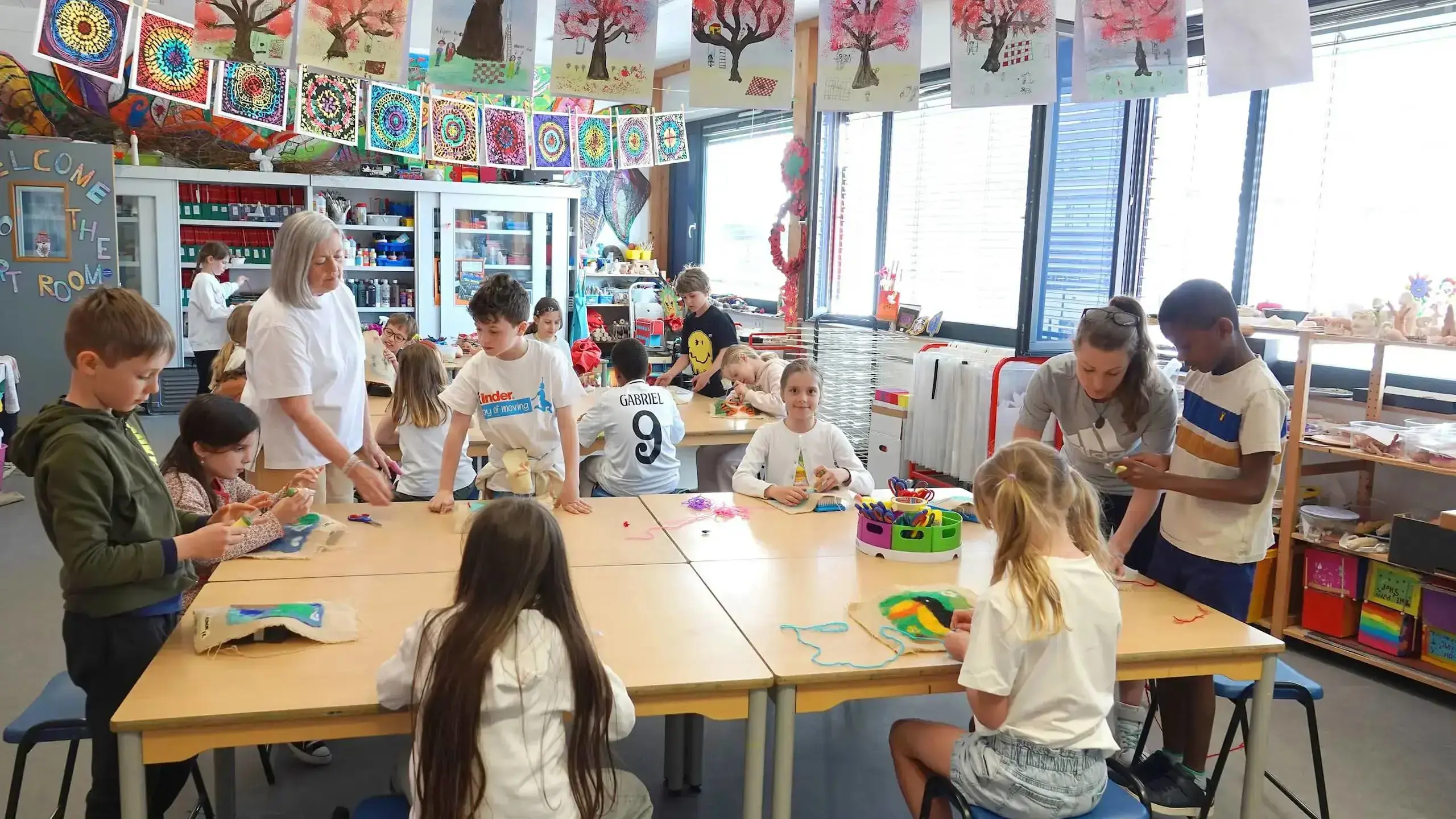Students in class