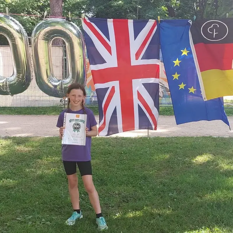 Ianthe celebrates 100th Parkrun