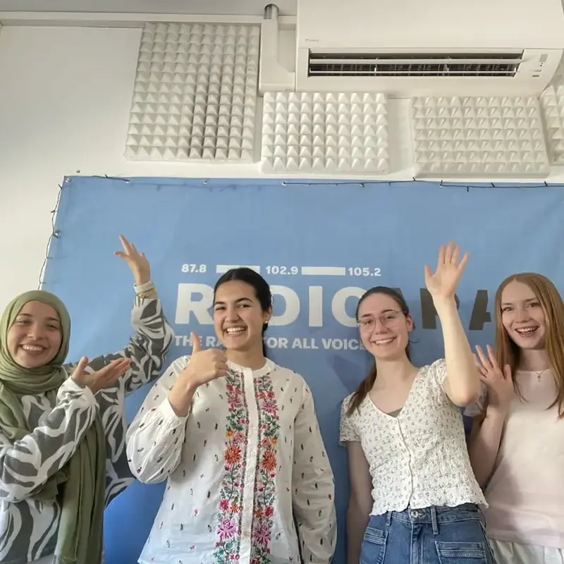 Students discuss cybersecurity on radio