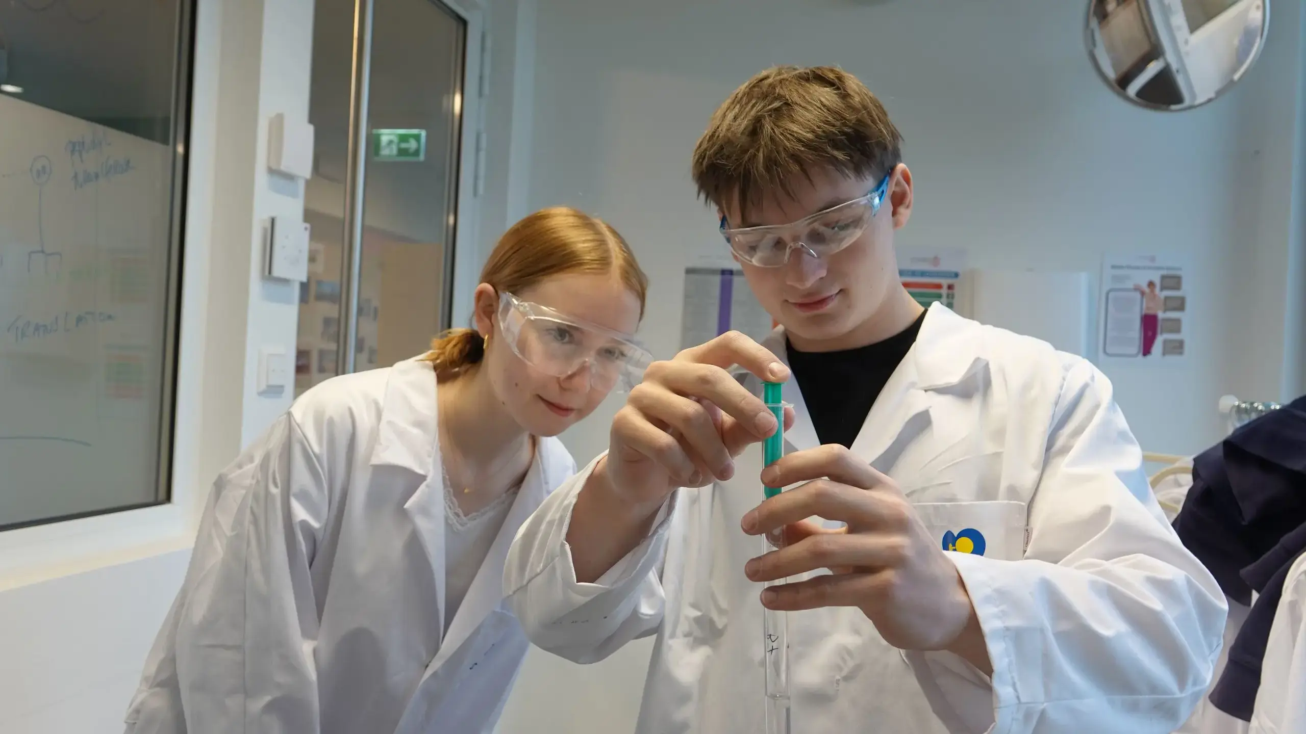 Students in lab