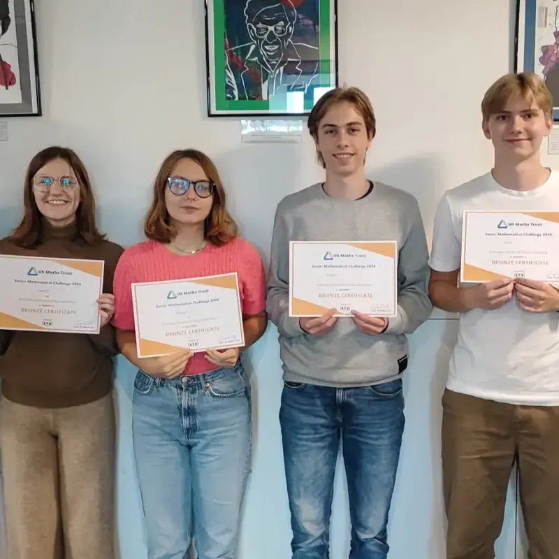 Excellent scores achieved in UKMT Maths Challenge