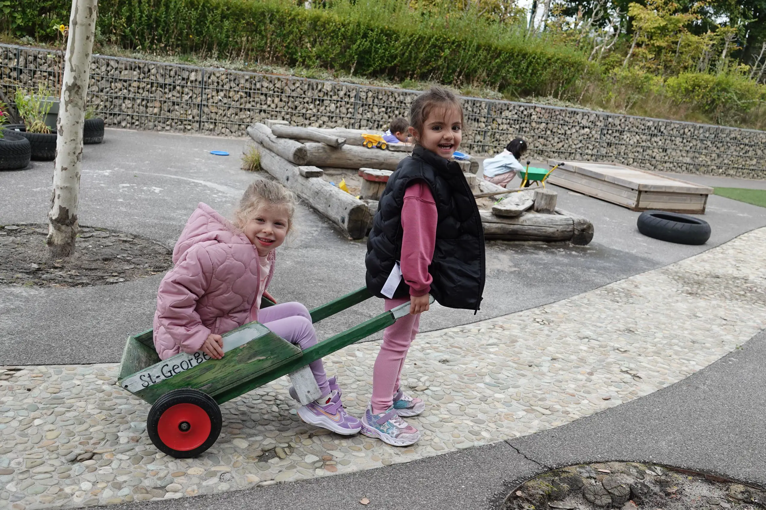 Children playing outside
