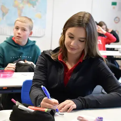 Older student studying