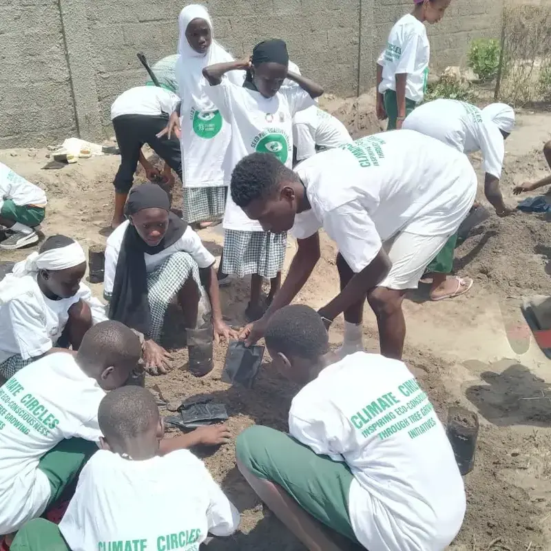 Thousand trees help offset emissions